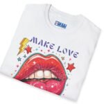 Make Love Not War Premium Tee 💋 Peace, Love & Good Sexy Vibes! Vintage Look ✨ by Tees For Singles