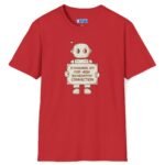 Standing By for High Bandwidth Connection Tee 🤖💬 Red by Tees For Singles