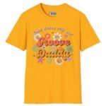 Groove Daddy – Come Dance With Me! Retro Flirty Tee 🌼🕺 Gold by Tees For Singles