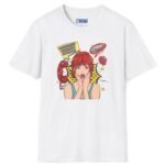 Quick, Give Him Your Number! Pop Art Tee 💥☎️ Wing Woman T-shirt White by Tees For Singles