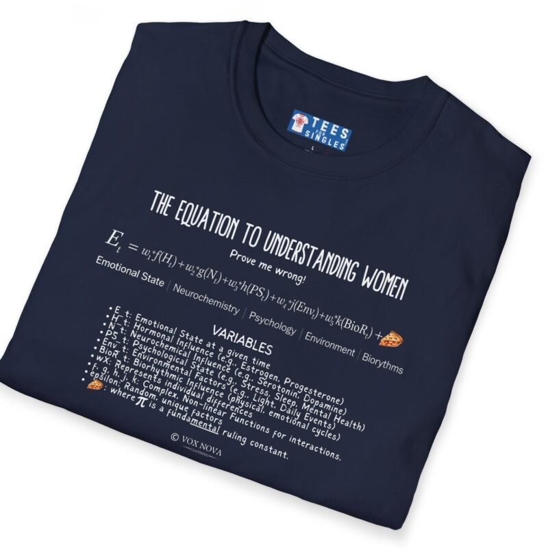The Equation to Understanding Women (Prove Me Wrong) Look At The Fine FundaMENTAL Print! 📊❤️‍🔥Funny Tee by Tees For Singles