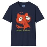 1911079537399359414_2048_custom.jpeg Careful! He Eats Us! π± Scared Cat Tee π(Think Dirty) Distressed Vintage Look T-Shirt Navy by Tees For Singles