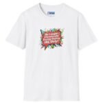 “No Longer Chronically Dating Online, IRL Only!” Retro Comic Design Tee 😎📵 White by Tees For Singles