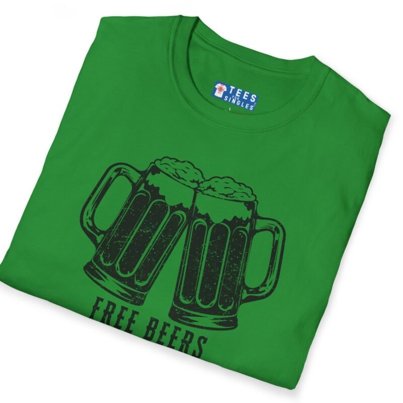 Free Beers If You’re Single My Place T-Shirt 🍻 Tee by Tees For Singles