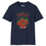 Show Me Your Dimples of Venus Strawberry Tee (Look it up) Navy by Tees For Singles