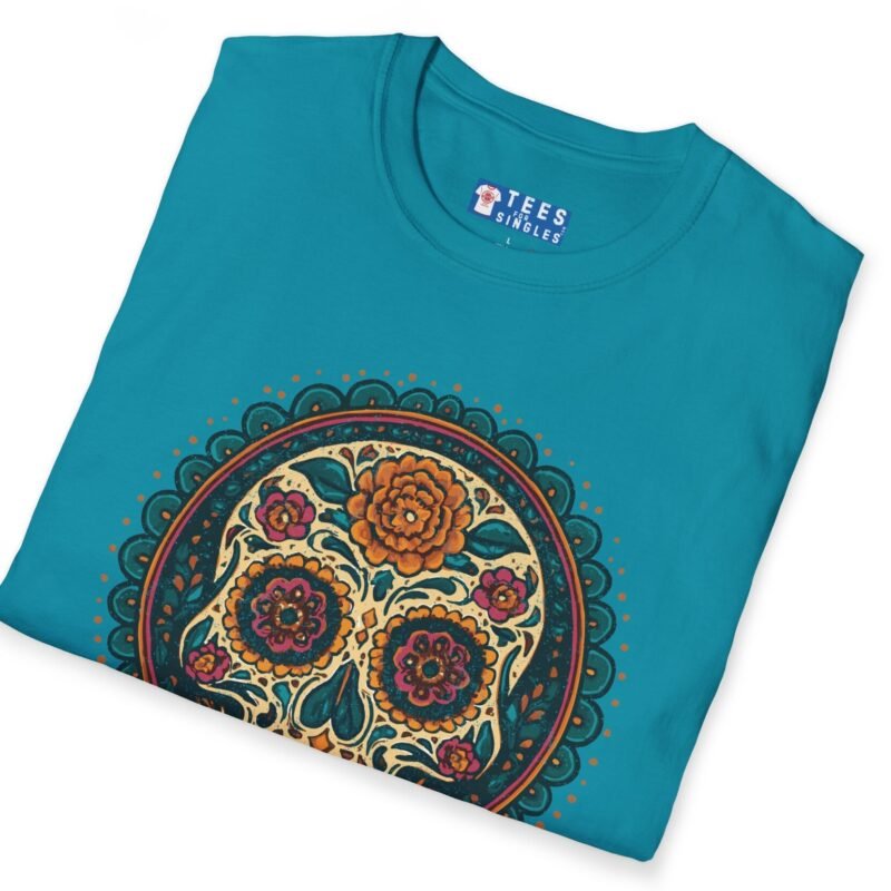 True Love Tee – Día De Los Muertos Inspired Skull Art 💀🌹 by Tees For Singles