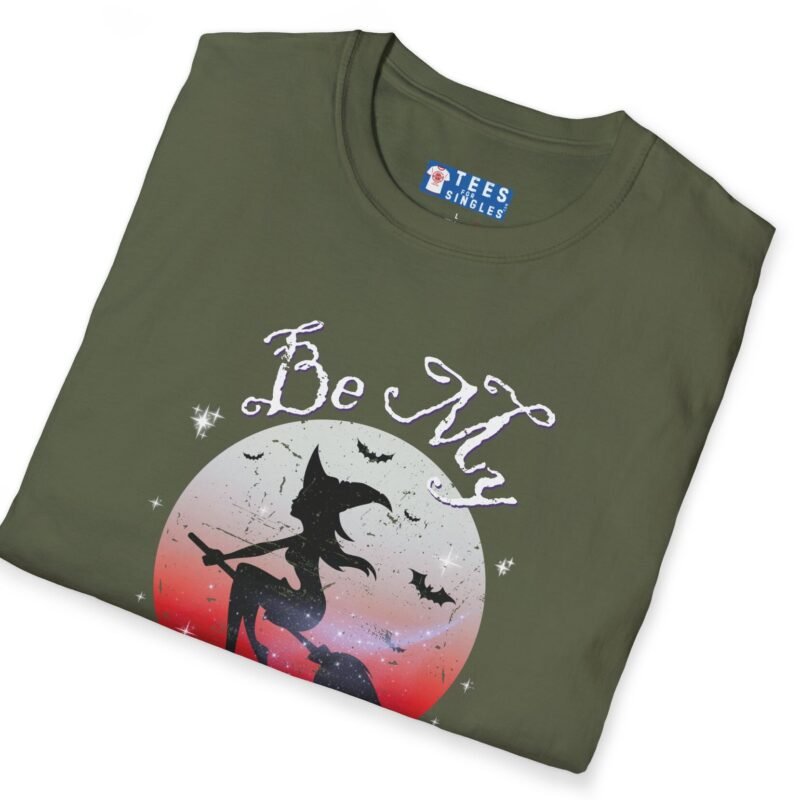Be My Witch! 2 Premium Tee – Sexy Silhouette Halloween Shirt with Flirty Moon Art 🌕🖤 by Tees For Singles