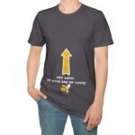 Hey Lady! My Eyes Are Up There Banana Tee 🍌😂 Charcoal by Tees For Singles