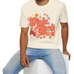 Girls Rock My World 🌸 Retro Flower Power Flirty Tee by Tees For Singles