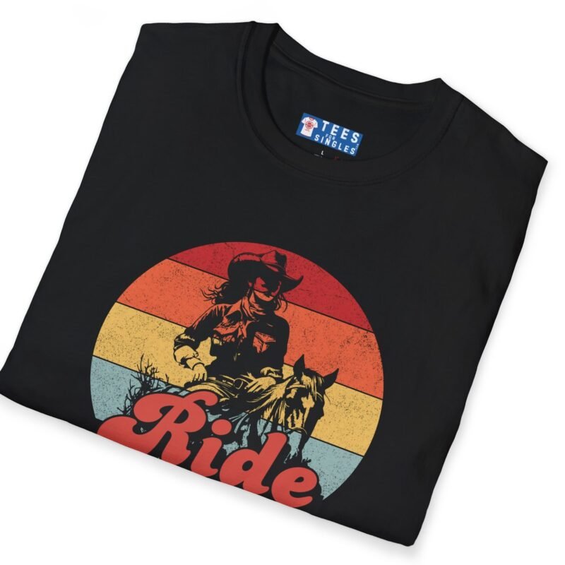 Ride Into the Sunset With Me! Premium Tee – Flirty Invite Cowboy Charm 🤠🌅 by Tees For Singles