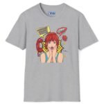 Quick, Give Him Your Number! Pop Art Tee 💥☎️ Wing Woman T-shirt Sport Grey by Tees For Singles