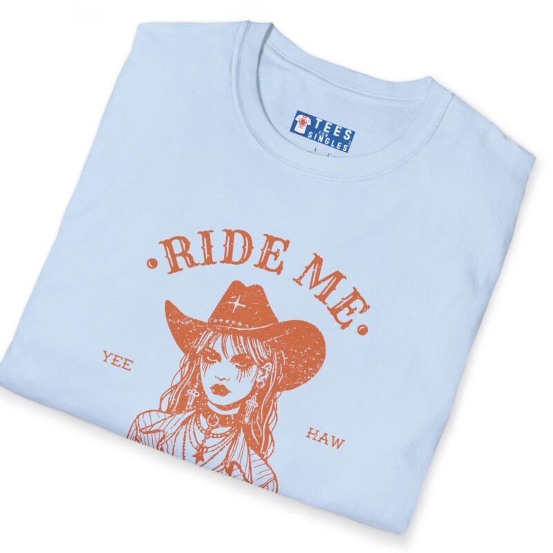 Ride Me, Cowgirl Goth Grunge Design Tee 🤠🔥 by Tees For Singles