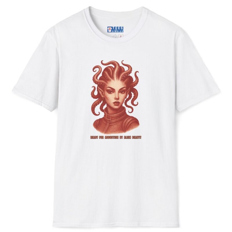 Ready for Abduction by Alien Beauty Premium Tee 👽✨ White by Tees For Singles