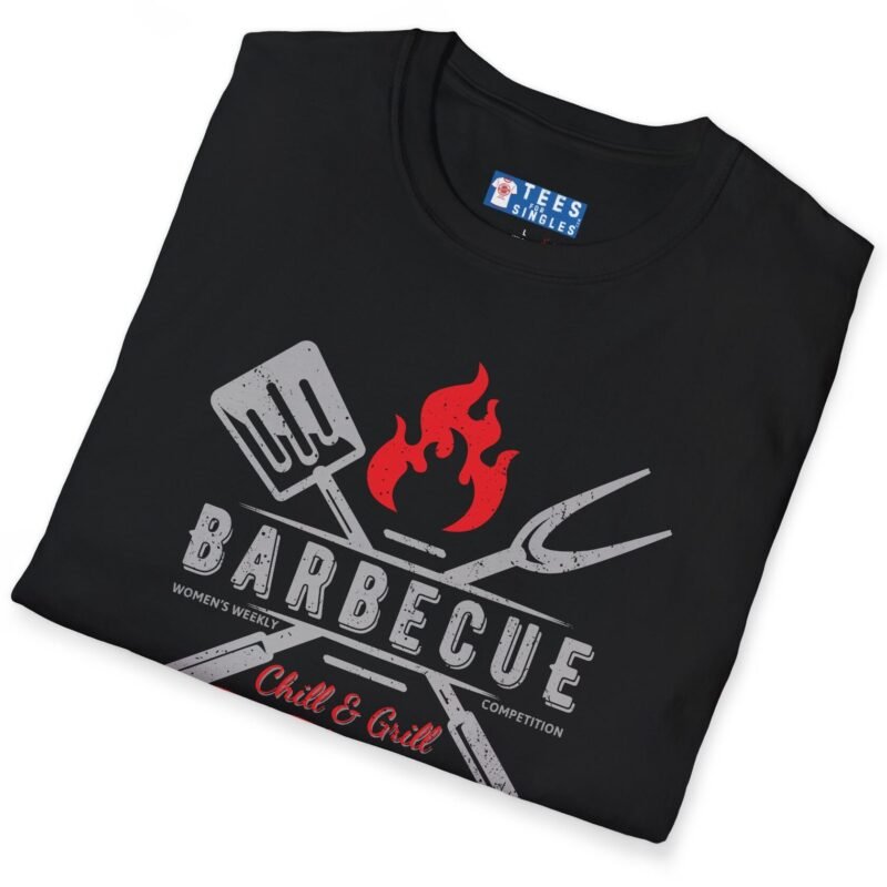 Barbecue Women’s Weekly Competition Chill & Grill In The Nude T-Shirt 🔥Vintage Design by Tees For Singles