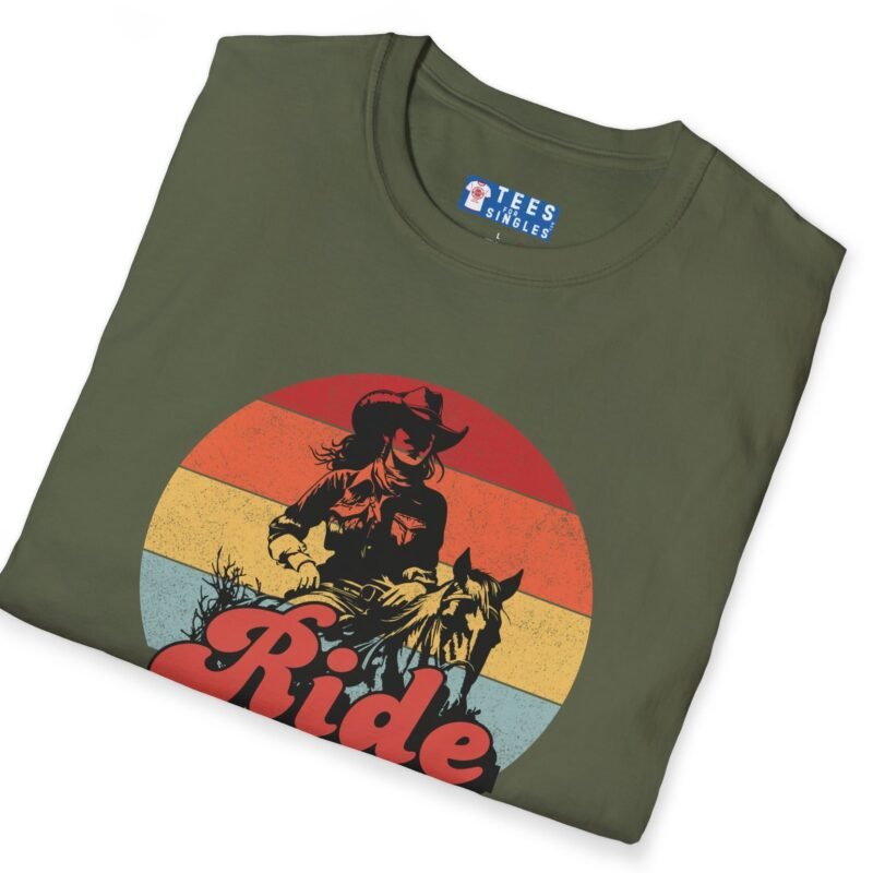 Ride Into the Sunset With Me! Premium Tee – Flirty Invite Cowboy Charm 🤠🌅 by Tees For Singles
