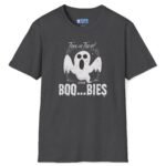 Trick Or Treat Show Me BOO.BIES! Premium Tee. Funny Halloween Ghost T-shirt Dark Heather by Tees For Singles - Reaction Fashion
