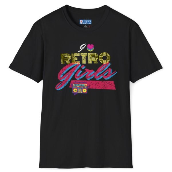 I ❤️ Retro Girls Lightweight Tee – Bold 80s Vintage Style Shirt for Fun Conversations 🎯💖 by Tees For Singles