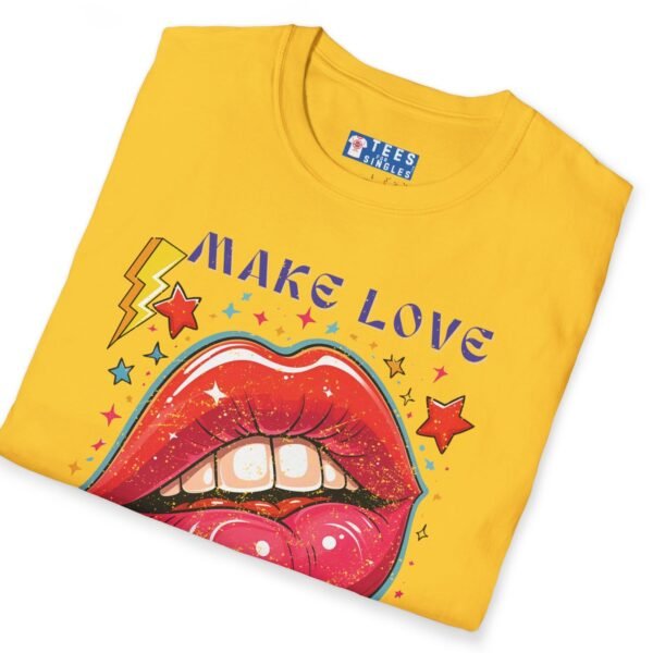 Make Love Not War Premium Tee 💋 Peace, Love & Good Sexy Vibes! Vintage Look ✨ by Tees For Singles