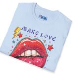 Make Love Not War Premium Tee 💋 Peace, Love & Good Sexy Vibes! Vintage Look ✨ by Tees For Singles