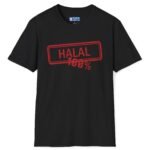 100% Halal Tee 🌙✨ Black by Tees For Singles