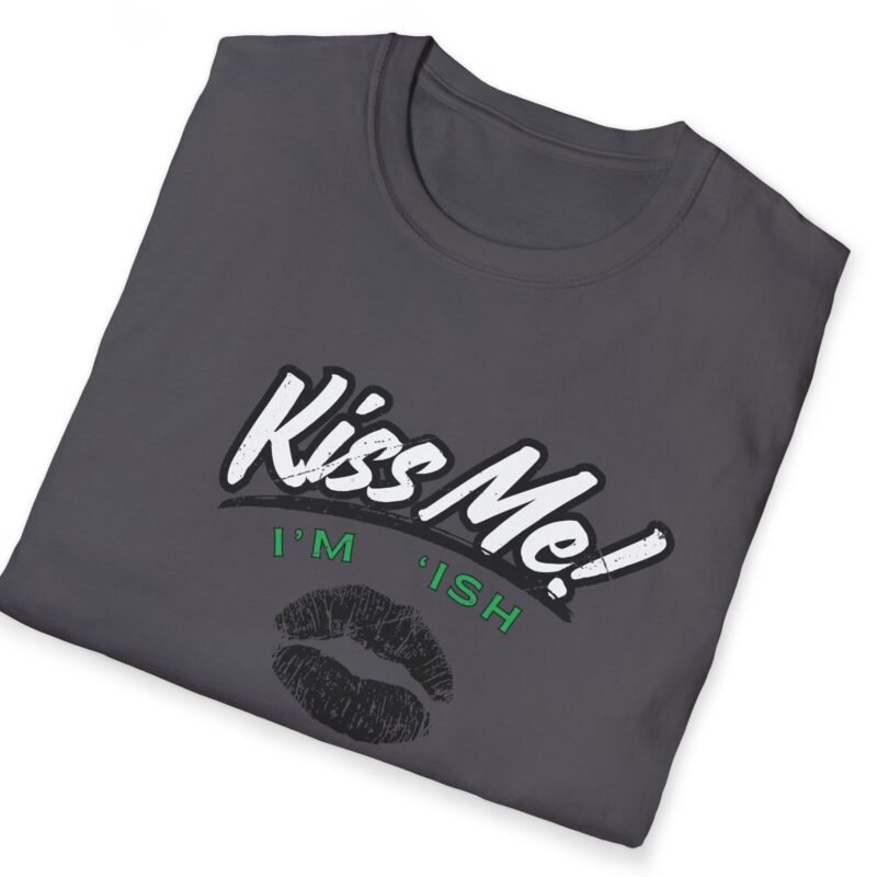 Kiss Me I’m ‘Ish 💋 Playful Flirty Tee – Get Kisses Irish Or Not by Tees For Singles