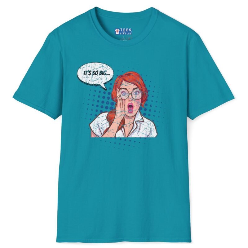 It’s So Big… Funny Tee 😏🔥- Wing Woman T-Shirt Tropical Blue by Tees For Singles