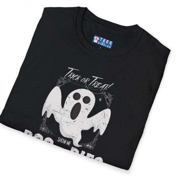 Trick Or Treat Show Me BOO.BIES! Premium Tee. Funny Halloween Ghost T-shirt by Tees For Singles - Reaction Fashion