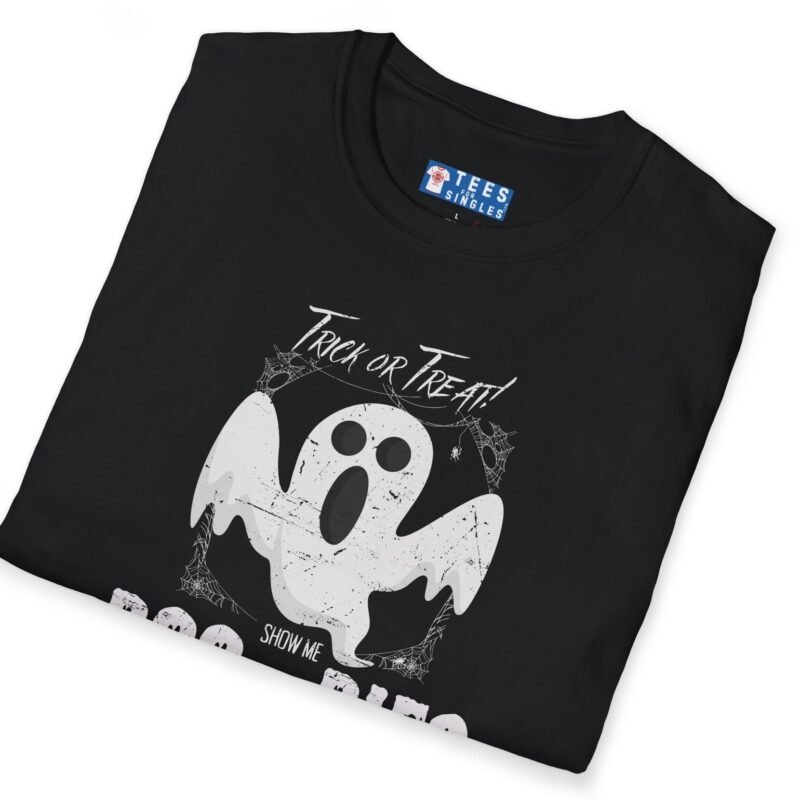 Trick Or Treat Show Me BOO.BIES! Premium Tee. Funny Halloween Ghost T-shirt by Tees For Singles - Reaction Fashion