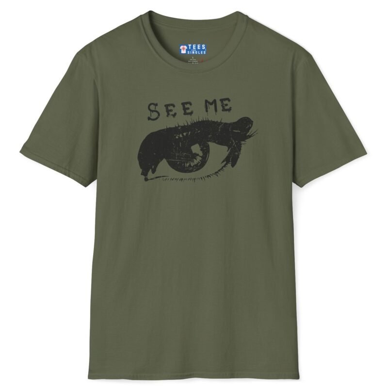 See Me Tee – Bold Attention-Getter 😎✨Be Noticed Military Green by Tees For Singles