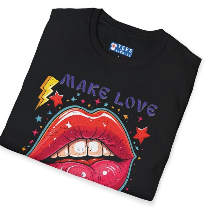 Make Love Not War Premium Tee 💋 Peace, Love & Good Sexy Vibes! Vintage Look ✨ by Tees For Singles
