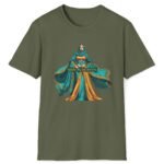 Seeking My Fair Princess Romantic Goth Graphic Tee 🖤👑 Military Green by Tees For Singles