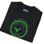 Dermatologically Tested: Safe to Cuddle Naked With! Tee ✅🥰 Flirty T-shirt by Tees For Singles