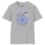 LET’S EXPLORE URANUS 🚀😁😹 Funny Tee – Vintage Distressed Look Sport Grey by Tees For Singles