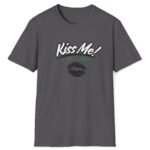 Kiss Me I’m ‘Ish 💋 Playful Flirty Tee – Get Kisses Irish Or Not Charcoal by Tees For Singles