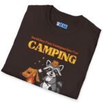 Seeking Fun Companion for Camping Tee ⛺🔥🐾- Vintage Look Cute Raccoon T-Shirt by Tees For Singles