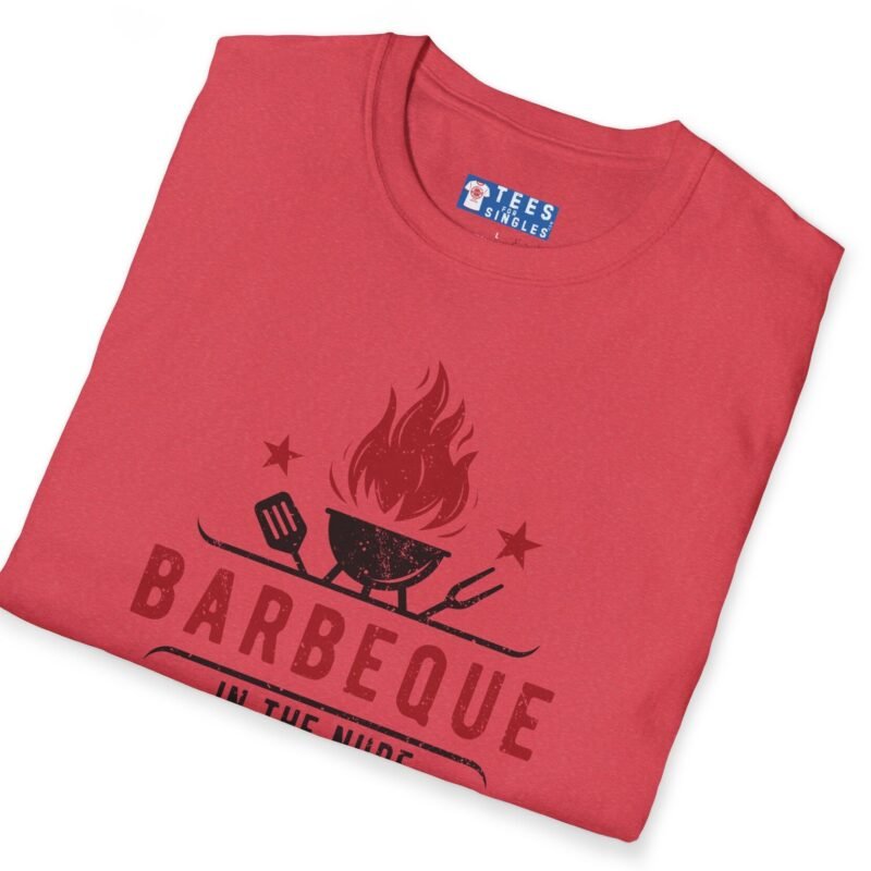 Barbeque In The Nude If You’re Not A Prude T-Shirt 🔥 Funny Tee by Tees For Singles
