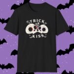 494054182491791692_2048_custom.jpeg Trick or Kiss Tee - Flirty Gothic Skull T-shirt for Halloween And Everyday Vibes by Tees For Singles - Reaction Fashion