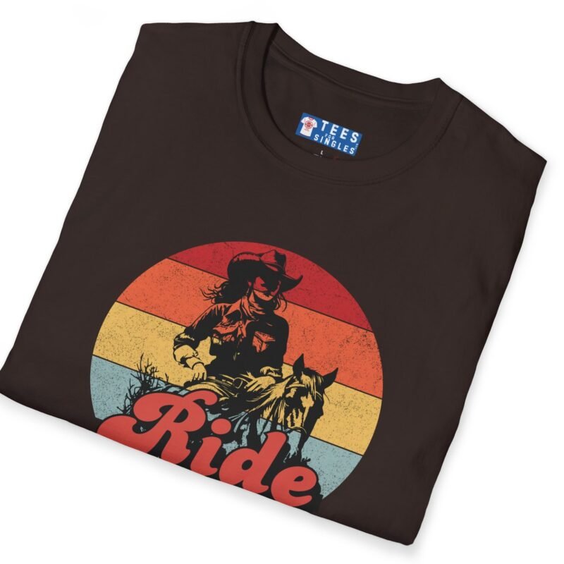 Ride Into the Sunset With Me! Premium Tee – Flirty Invite Cowboy Charm 🤠🌅 by Tees For Singles