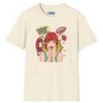 Quick, Give Him Your Number! Pop Art Tee 💥☎️ Wing Woman T-shirt Natural by Tees For Singles