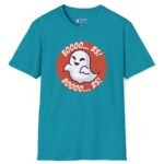 5337660935394630068_2048_custom.jpeg Boooo... BS! Premium Tee. Naughty Ghost Pun Halloween Shirt Tropical Blue by Tees For Singles - Reaction Fashion