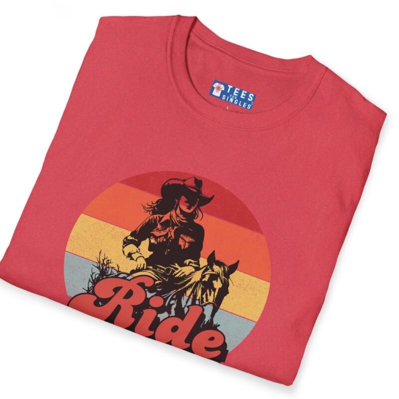 Ride Into the Sunset With Me! Premium Tee – Flirty Invite Cowboy Charm 🤠🌅 by Tees For Singles