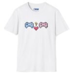 Looking for Player 2 Premium Tee 🎮❤️ (Heart) Video Game Flirty T-Shirt White by Tees For Singles