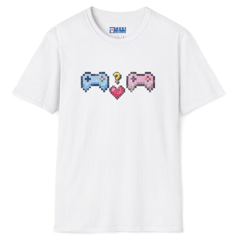 Looking for Player 2 Premium Tee 🎮❤️ (Heart) Video Game Flirty T-Shirt White by Tees For Singles