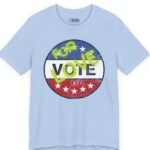 5600836475894843560_v2_2048_custom.jpeg VOTE FOR LOVE β€οΈπβ – Distressed Vintage Design Soft Jersey Tee Baby Blue by Tees For Singles