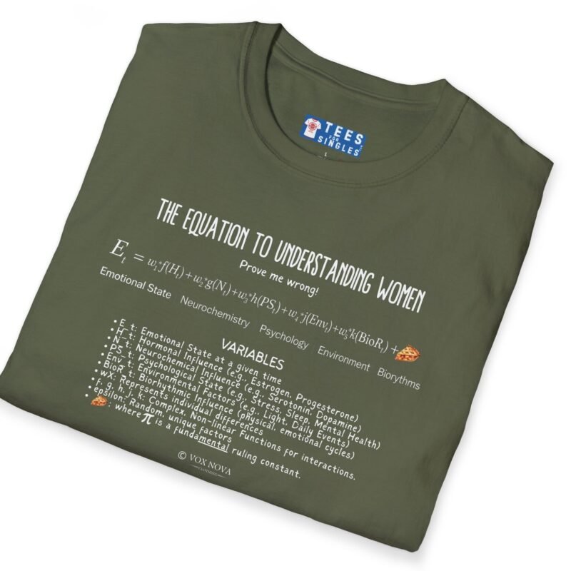 The Equation to Understanding Women (Prove Me Wrong) Look At The Fine FundaMENTAL Print! 📊❤️‍🔥Funny Tee by Tees For Singles