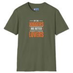 Joggers Are Better Lovers Tee 🏃🔥 Bold Text Vintage Style Tee Says It All 🐶🐱🏃‍♂️ Military Green by Tees For Singles