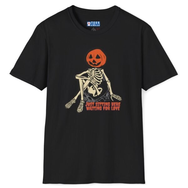 Just Sitting Here Waiting for Love Tee - Gothic Romantic Halloween Shirt Black by Tees For Singles - Reaction Fashion