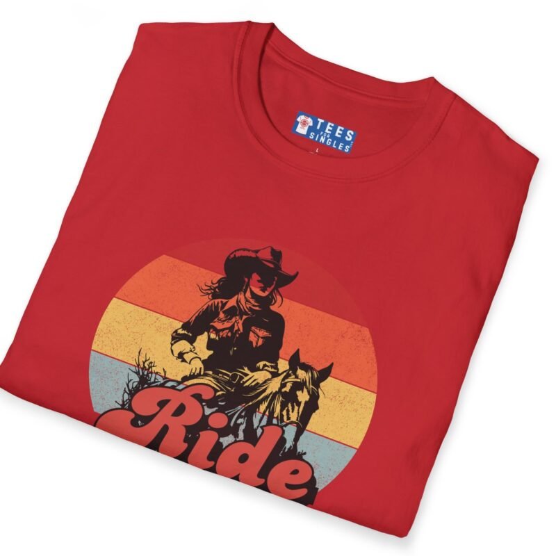 Ride Into the Sunset With Me! Premium Tee – Flirty Invite Cowboy Charm 🤠🌅 by Tees For Singles