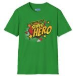 Can I Be Your Superhero Tee 💥❤️🦸‍♂️ – Romantic T-shirt Irish Green by Tees For Singles