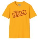 6139305749943548191_2048_custom.jpeg Barely Legal Premium Tee For The Gray Haired, Foreign or Ethnic😉🔥 Double Meaning Funny Tee Gold by Tees For Singles